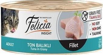 Felicia Tahılsız Ton Balıklı Fileto Yetişkin Konserve Kedi Maması 85 Gr