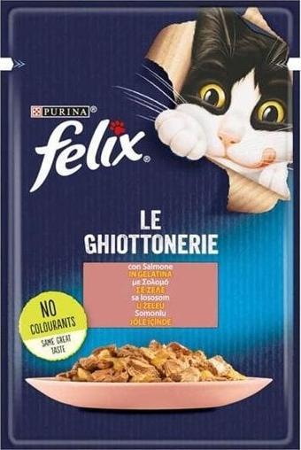 Felix Taze Somonlu Jöleli Pouch Yetişkin Konserve Kedi Maması 85 Gr