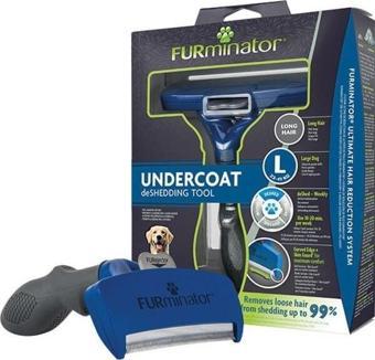 Furminator Kolay Temizlenen Uzun Tüylü Köpek Tüy Tarağı Large