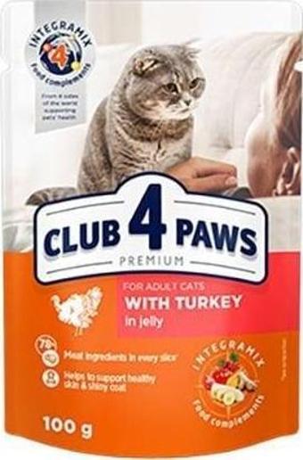 Club4Paws Premium Hindi Etli Pouch Konserve Kedi Maması 100 Gr