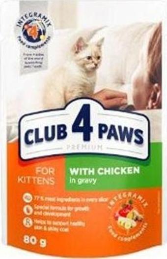 Club4Paws Premium Pouch Yavru Kedi Konservesi 80 Gr