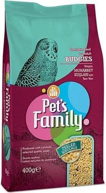 Pets Family Soyulmuş Muhabbet Kuşu Yemi 400 Gr