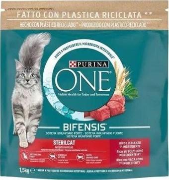 Purina One Sterilised Sığır Etli Kısırlaştırılmış Kedi Maması 1.5 Kg