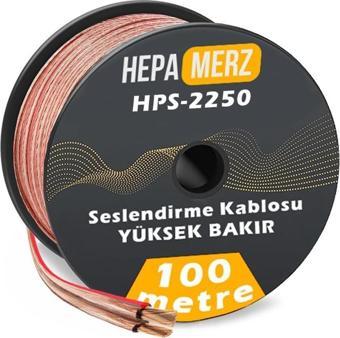 Hepa Merz HPS-2250 Bakır Ses Hoparlör Kablosu 2x2.5 mm 100 Mt.