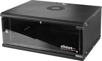 Elitstore 4U Soho Rack Kabin 19 inc W 530mm D 400mm Siyah