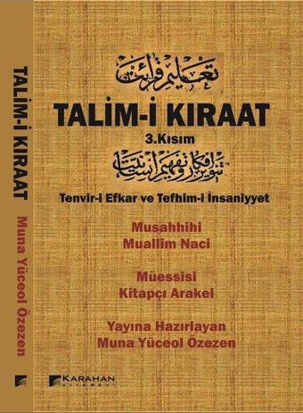 Talim-i Kıraat 3.Kısım - Muallim Naci - Karahan Kitabevi