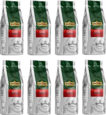 Jacobs Banquet Medium Espresso Beans Çekirdek Kahve 1000 gr X 8 Paket