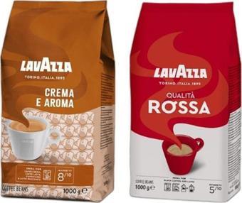 Lavazza Crema E Aroma 1kg + Qualita Rossa 1kg 2'li Çekirdek Kahve Seti 2kg