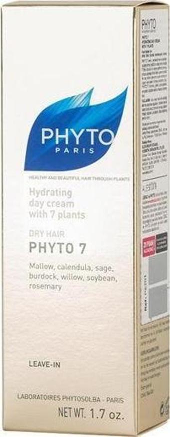 Phyto 7 Hydrating Day Cream with 7 Plants 50 ml - Kuru Saçlar