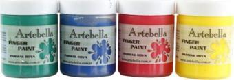 Artebella 4'lü Yıkanabilir Parmak Boyası 50 ml Set 1