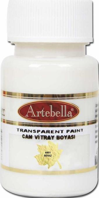 Artebella Cam Vitray Boyası 8801 Beyaz 50 ml