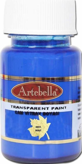 Artebella Cam Vitray Boyası 8805 Mavi 50 ml