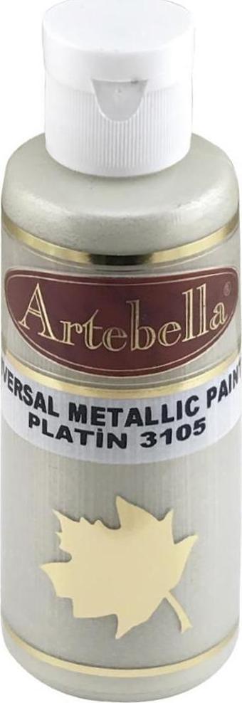 Artebella Platin Metalik Boya 130 ml 3105