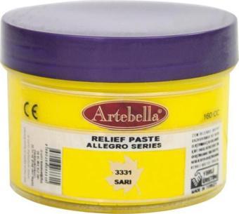 Artebella Rölyef Pasta Allegro Serisi 3331Sarı 160 ml