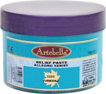 Artebella Rölyef Pasta Allegro Serisi 3333 Turkuaz 160 ml