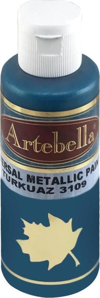 Artebella Turkuaz Metalik Boya 130 ml 3109