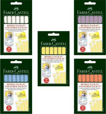 Faber-Castell Tack-İt 50 Gr Hamur Yapıştırıcı Karışık Renk 5130187093000