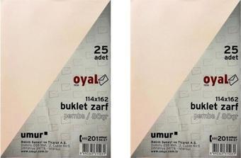 Oyal Buklet Zarf Pembe 80 Gr. Silikonlu 11.4 X 16.2 - 2'Lİ