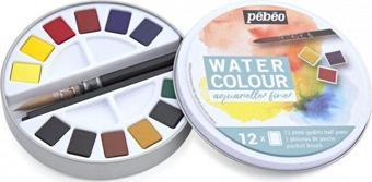 Pebeo Aquarelle Fine 12'li Tablet Sulu Boya Teneke / 300075