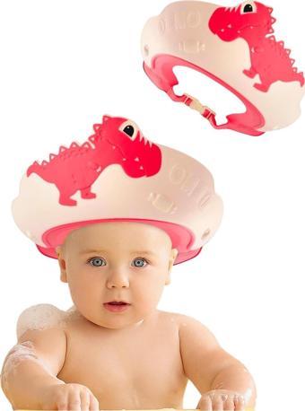 MooieBaby's Dino Banyo Şapkası , Slikon Çocuk Duş Tacı , Sevimli Dinazor , Ayarlanabilir Tasarım, 6ay-9yaş