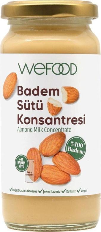 Wefood Badem Sütü Konsantresi (%100 Badem) 240 Gr 2'Li