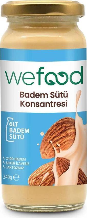 Wefood Badem Sütü Konsantresi (Şekersiz, %100 Badem) 240 Gr