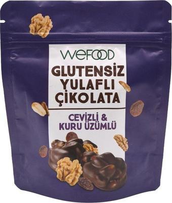 Wefood Glutensiz Yulaflı Çikolata Cevizli & Kuru Üzümlü 40 Gr 3'Lü