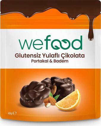 Wefood Glutensiz Yulaflı Çikolata Portakallı & Bademli 40 Gr