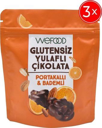 Wefood Glutensiz Yulaflı Çikolata Portakallı & Bademli 40 Gr 3'Lü