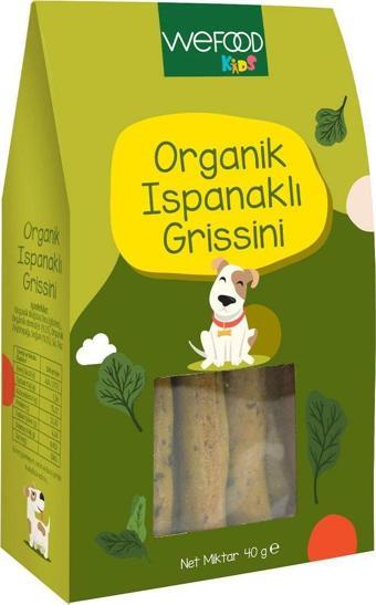 Wefood Kids Organik Ispanaklı Grissini 40 Gr