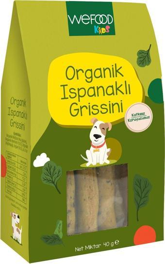 Wefood Kids Organik Ispanaklı Grissini 40 Gr 3'Lü