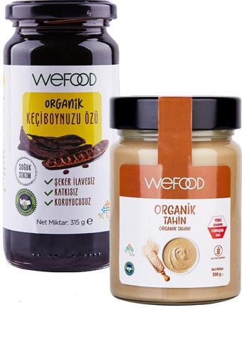 Wefood Organik Tahin 300 Gr + Organik Keçiboynuzu Özü 315 Gr