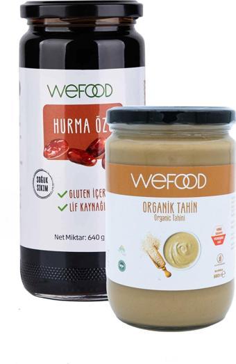 Wefood Organik Tahin 600 Gr + Hurma Özü 640 Gr