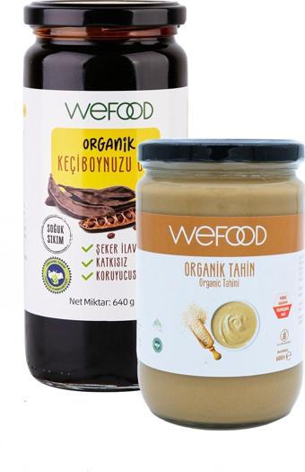 Wefood Organik Tahin 600 Gr + Organik Keçiboynuzu Özü 640 Gr