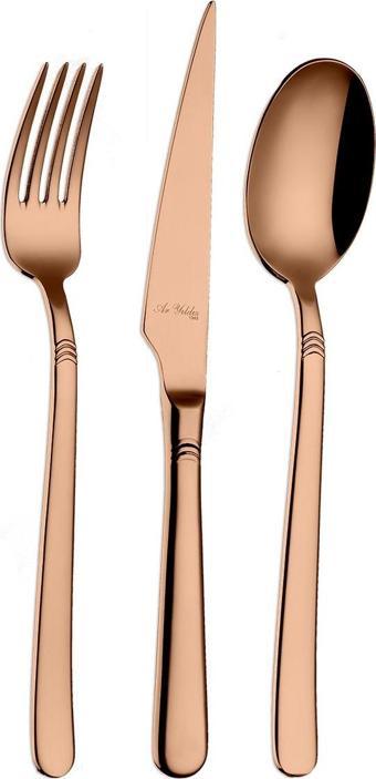 Aryıldız Fiore S Bronz Pvd 24 Parça Çatal Kaşık Bıçak