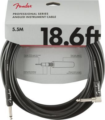 Fender Professional Düz/L Uçlu 5m Siyah Enstrüman Kablosu