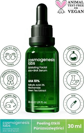 Exfoliating Facial AHA + BHA Serum 30 ml