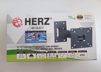 Herz Hr-10"- 27" LCD/LED/TV Tek Kollu Kilitli Hareketli Duvar Askı Aparatı