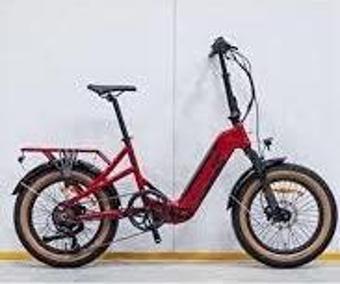 Loop COASTER 20 Jant Katlanır (FAT Bike) - 7 Vites Elektrikli Bisiklet Kırmızı-Siyah