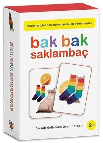 Bak Bak Saklambaç-Dikkati Geliştiren Oyun Kartları 2+ - Kolektif  - Uçan Kitap