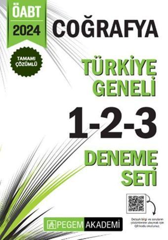2024 KPSS ÖABT Coğrafya Tamamı Çözümlü Türkiye Geneli 1-2-3 Deneme Seti Pegem Yayınları - Pegem Akademi Yayıncılık