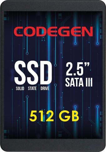 Codegen CDG-512GB-SSD25 512GB (500/450MB/s) 2.5" SATA SSD