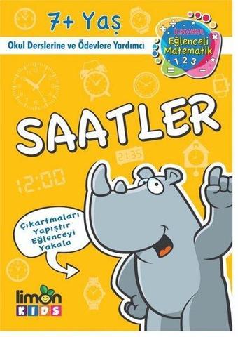 Çıkartmalı Saatler-İlk Okul Eğlenceli Matematik - Kolektif  - Limonkids