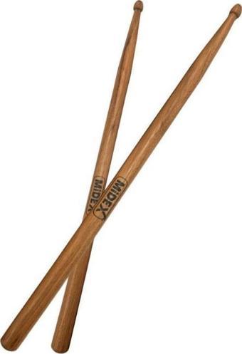 Midex OAK-110-7A Ahşap Meşe Ağacı Bateri Baget Davul Bageti 7A Drumsticks (1 Çift)