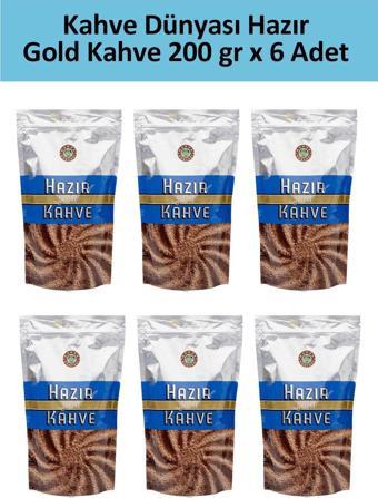 Kahve Dünyası Gold Hazır Kahve 200 gr x 6 Adet