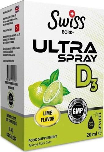 Swiss Bork Bork Ultra D3 Sprey 20ml
