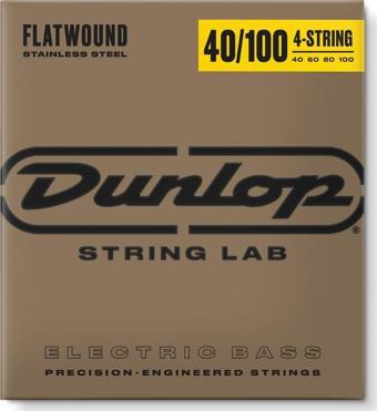 Jim Dunlop DBFS40100 Stainless Steel Flatwound Bas Gitar Teli (40-100)