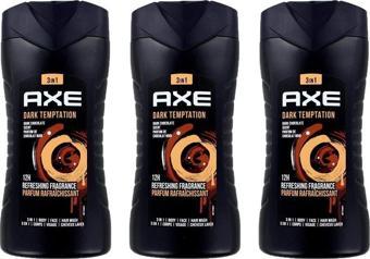 Axe Dark Temptation 3in1 Erkek Duş Jeli 250ML X3 Adet 3lü Set