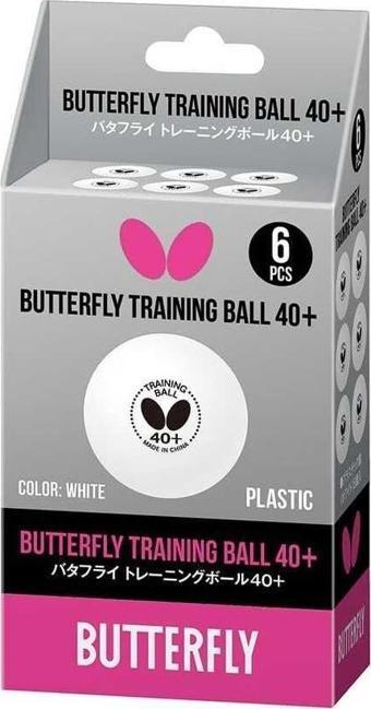 Butterfly BTF Training Ball 40+ White 6er Masa Tenisi Topu 7250730140