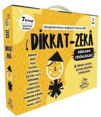 Dikkat Zeka 3.Sınıf Seti-9 Yaş-7 Kitap Takım - Mehmet Türkdoğan - Dikkat ve Zeka Akademisi